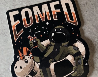 EOMFD Unicorn Float Sticker | Bomb Tech Life