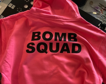 Bomb Squad Hoodie | EOD Bomb Tech Hooded Sweatshirt | Lots of Color Combo Options
