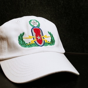 EOD Master Badge | EOD Crab Dad Hat | Embroidered Design | Lots of COLORS!