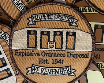EOD Memorial Patch | Embroidered | Bomb Tech Life