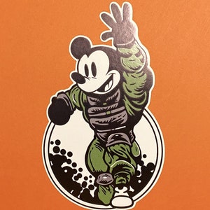 Steamboat Willie se une a la pegatina EOD / Bomb Tech Sticker / Múltiples tamaños