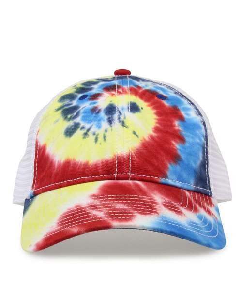 Cappello da camionista paillettes decorato arcobaleno bicolore