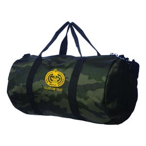 The Weekender Bag with embroidered Army Drill Sergeant Identification Badge and Name | EOD Bomb Tech Duffle Bag | Customizable