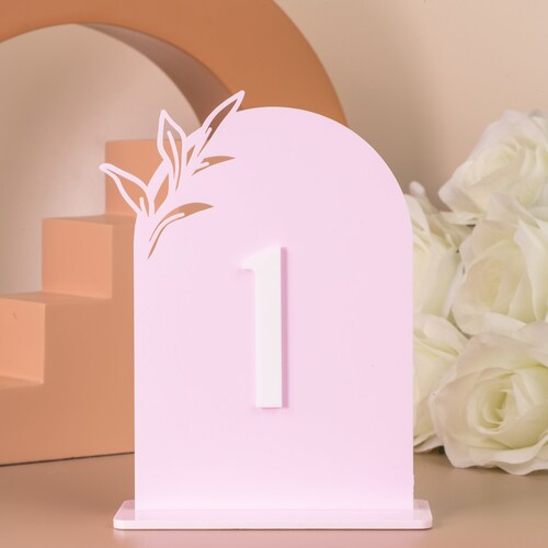 Gold Table Numbers Acrylic Wedding Signs Luxury Decorations Etsy