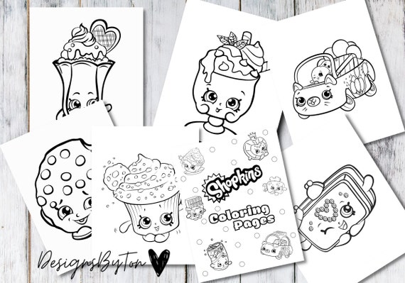 Shopkins Coloring Pages Wishes Nighttime