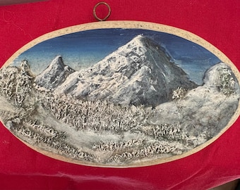Bas Relief Mini Landscapes Sculpted and Hand Painted by JJE