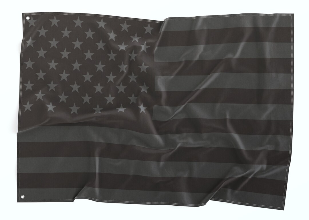 Black & Gray American Flag for UTV Accessories, Atv Riders, Polaris Rzr