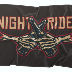 Night Ride Flag for UTV accessories, Atv Riders, Polaris Rzr Accessories, SXS, CanAm, ATV flags, Gifts, Wall Decor