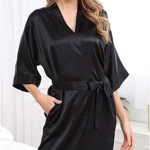 Fitness Bikini Rhinestone Applique Satin Robe, Competition Bikini Robe ...