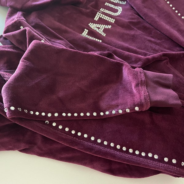 Custom Velour Tracksuit, Velvet tracksuit, aesthetic hoodie, custom tracksuit, zip front jacket, sparkle hoodie