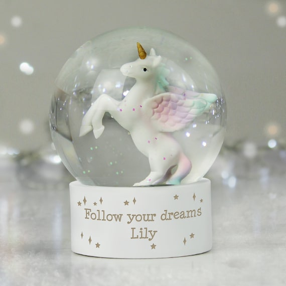 16 oz. Unicorn Snow Globe Tumbler – Happy Farmer Crafts