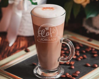 Personalised Cafe Latte Glass