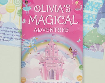 Personalised Princess Magical Adventure Story Book, Perfect Enchanting Gift for a little Dreamer