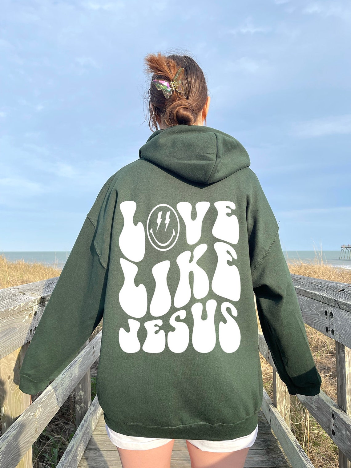 Love Like Jesus Hoodie Christian Hoodie Jesus Sweatshirt Etsy