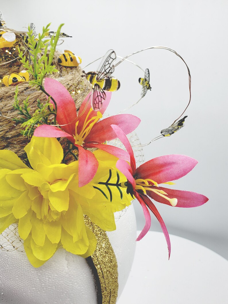 headpiece filled with bees