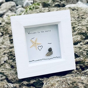 Bienvenue dans le monde | Nouveau cadeau pour bébé | Cadre pour chambre de bébé | Bébé garçon | Petite fille | Cadeau nouveau-né | Nouvelles idées cadeaux pour bébé | Art mural pour chambre d'enfant |