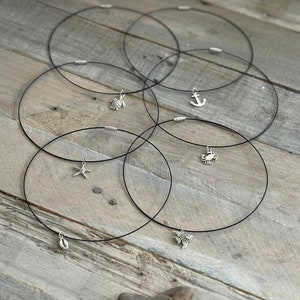 Beachy choker | Turtle Starfish Crab Anchor Shell and fish handmade chocker style necklace | Boho gifts | Sea themed jewellery | Lost at Sea