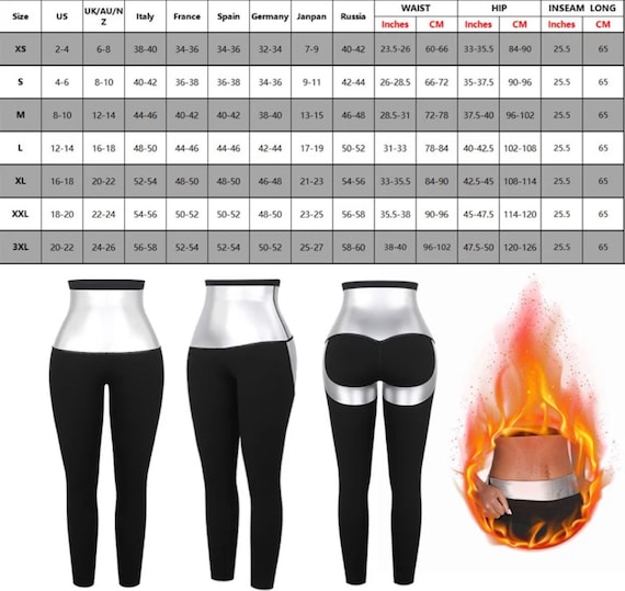 Fat Burning Leggings Sauna High Waisted Trainer Belt Compression