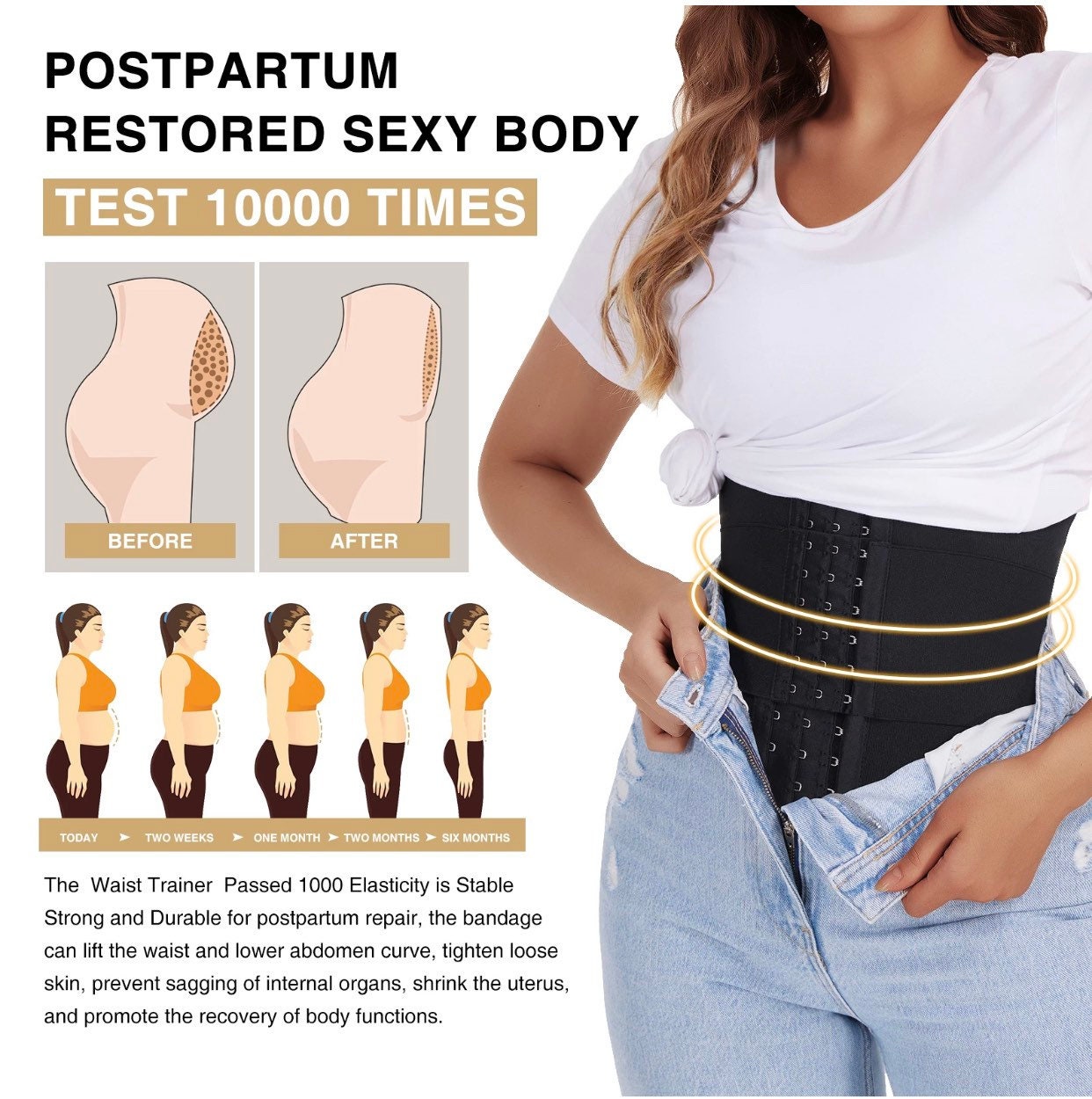 Waist Trainer for Women Lower Belly Fat and Butt Lift,Latex Underwear  Shapers for Postpartum Repair Body Shaper 