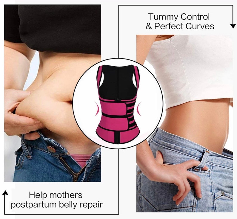 Waist Trainer for Weight Loss Sauna Sweat Vest Workout Compression Body