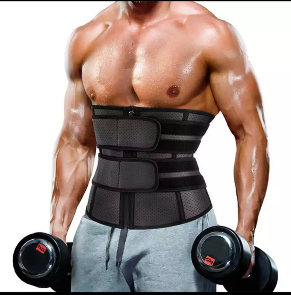Mens Waist Trainer Slimmer for Tummy Control Trimmer Shapewear Neoprene  Sweat Belt for Body Shaper Click Now 