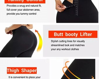 Leggings d’entraînement à la taille haute Corset / Leggings d’entraînement Compession pour femmes / Leggings amincissants