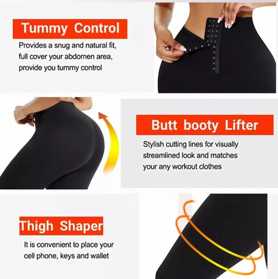 Buy High Waisted Corset Waist Training Leggings/ Womens Compession Workout  Leggings/slimming Leggings Online in India 