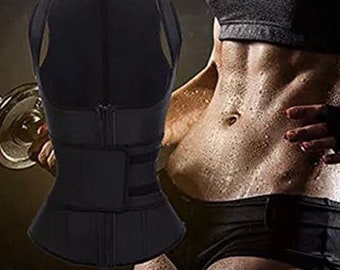 Dames Waist Trainer Vest / Latex One Strap Vest Waist Cincher voor onderbuik / buik LongTorso Tummy Control Afslanken klik nu