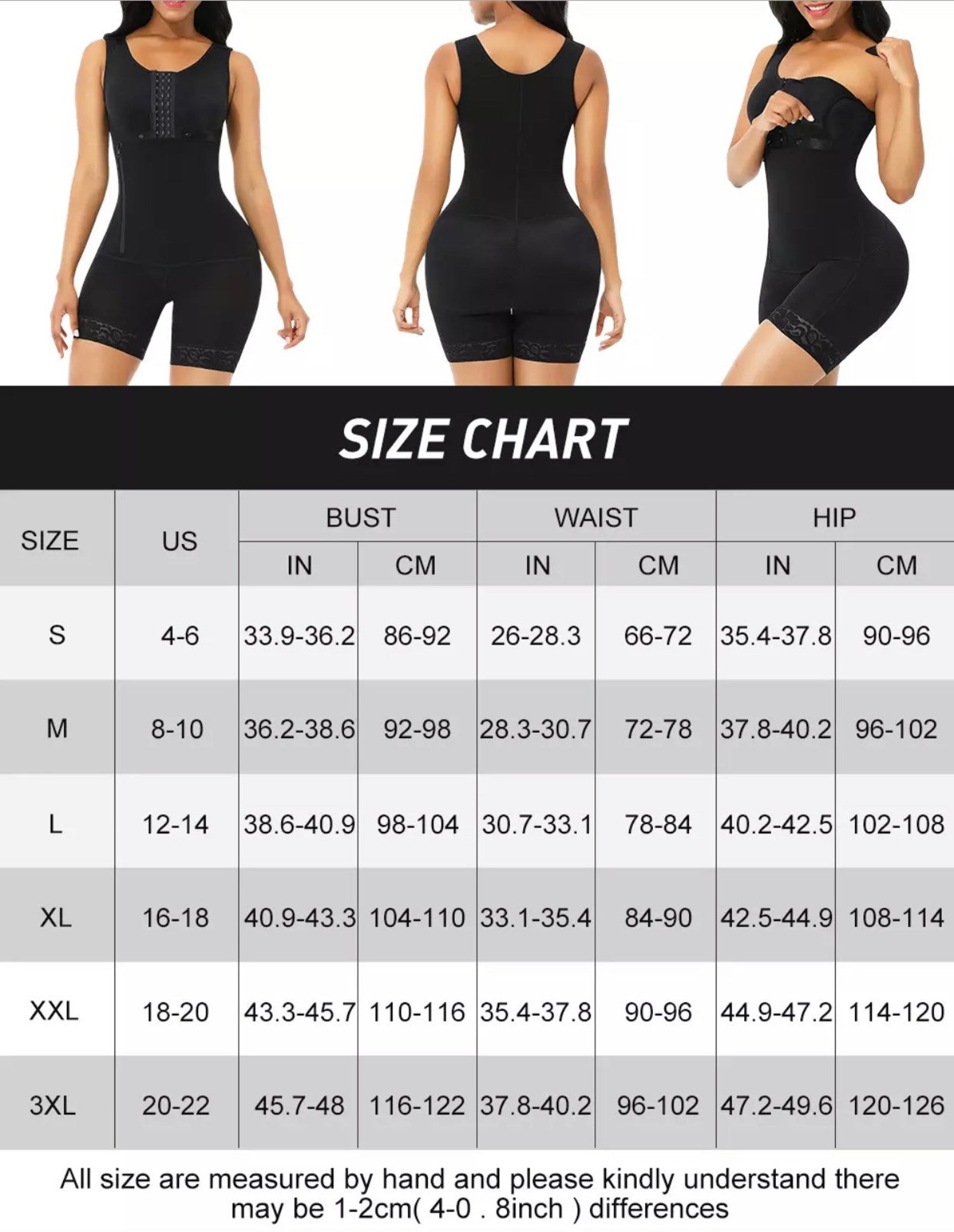 Shaper Slimming Full Body Shaper Shorts Butt Lifter Tummy Etsy