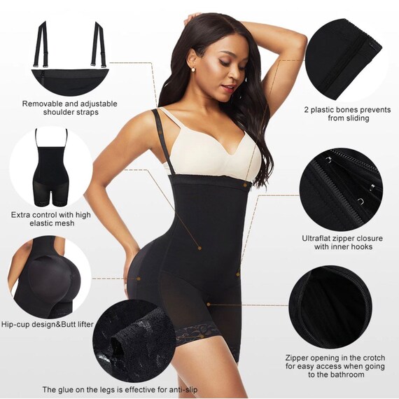 Womens Side Zipper Tummy Control Body Shaper Butt Lifter Shapewear High  Waisted Shorts -  Canada