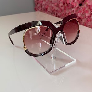 Ruby Red Oversized Luxury Sunglasses | Fashion Summer Sunglasses for Women| Polarized UV400 Sunglasses| Also in Navy Blue