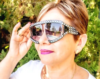 Cheryl Shuman Sunglasses Wendi With Pearls Black - Etsy display picture 1