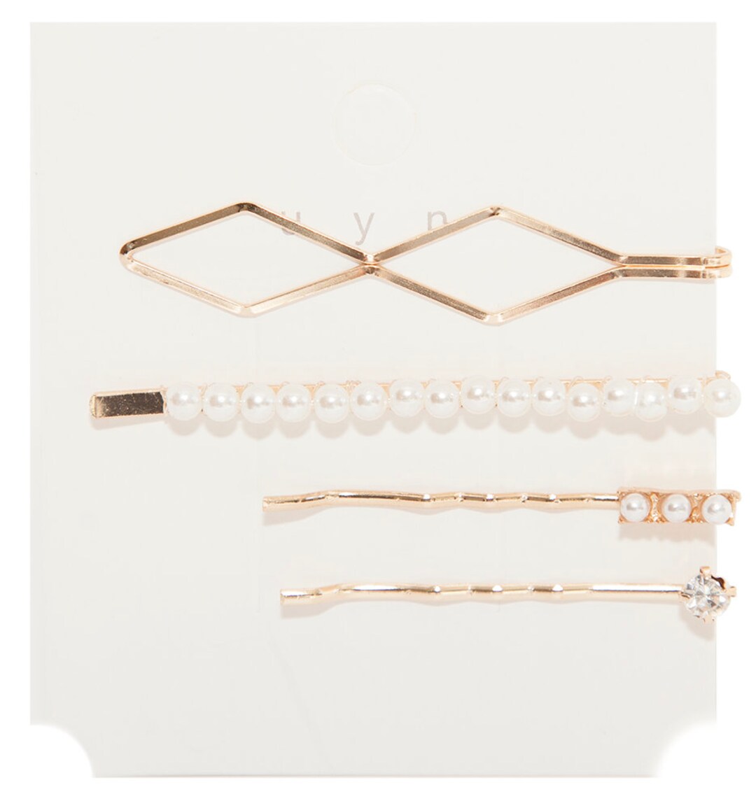 Pearl Gold Bobby Pins, Bridal Hair Decoration - Etsy display picture 1