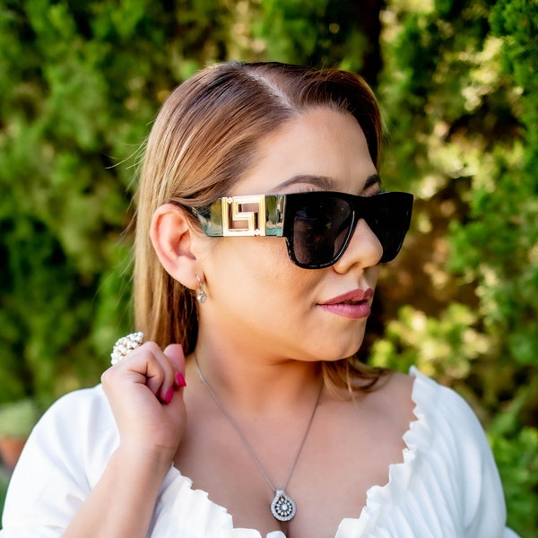 Sunglasses Brun Noir Leo Leopard Rétro Femmes Hommes. [D868