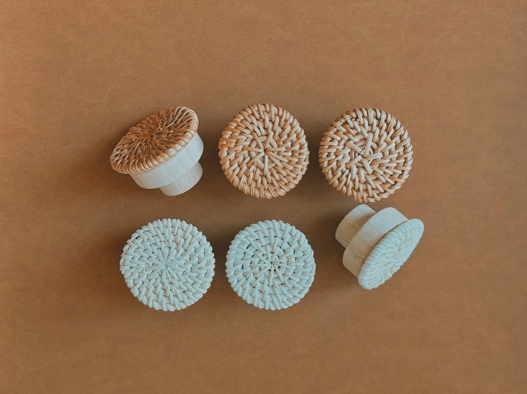 Rattan Knobs Rattan Drawer Knobs Drawer Knobs Knobs Home Decor