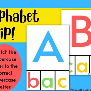 Alphabet Match Clip Cards