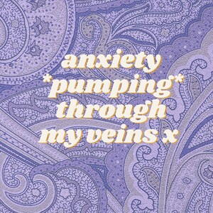 Anxiety A4 poster printout