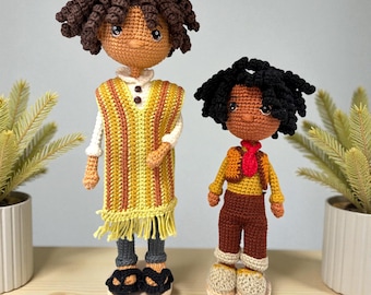 Amigurumis Camilo and Antonio Madrigal