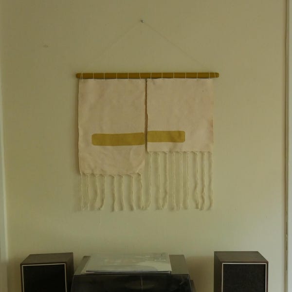 Handmade | Minimalist Woven Wall Hanging | Tapestry | Textile