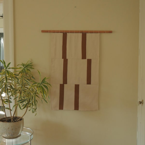 Handmade | Minimalist Woven Wall Hanging | Tapestry | Textile