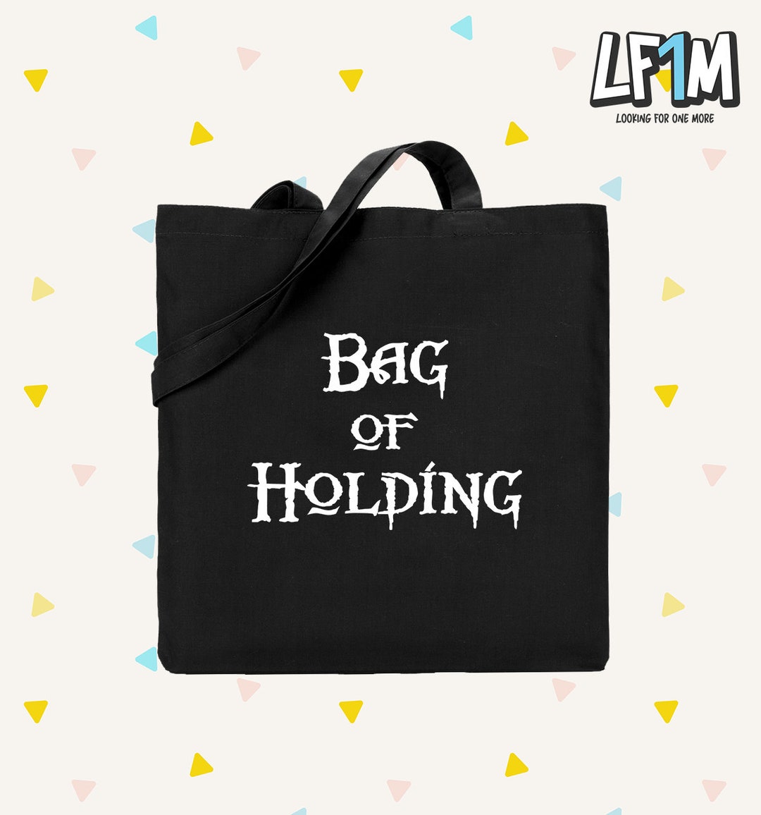 Bag of Holding Canvas Tote Bag Cotton Canvas Bag Dungeons and Dragons Inspired Bag Custom Bags