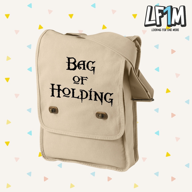 Bag of Holding Canvas Field Bag Dnd Messenger Bag RPG Gift Etsy