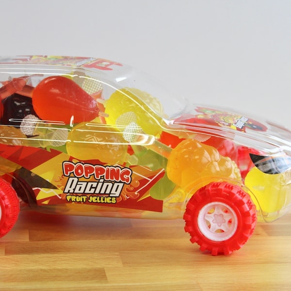 Fruix Popping Fruit Jellies Racing Car - Tik Tok Trending Fruit Jellies - Assorted Flavors Fruit Squeeze Jellies - Jelly Fruit Candy