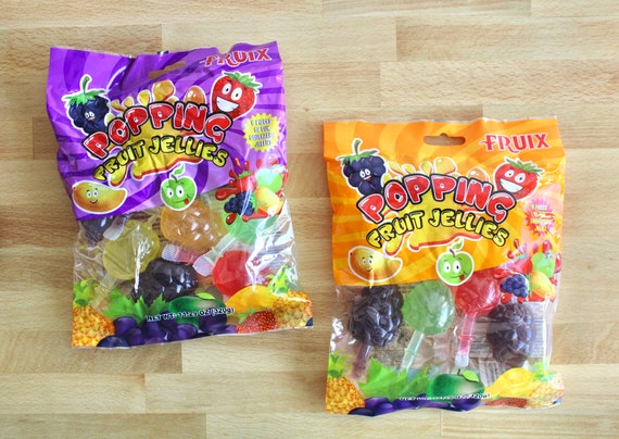 Fruix Popping Fruit Jellies Bag 2 Pack Tik Tok Trending Fruit Jellies  Assorted Flavors Fruit Squeeze Jellies Jelly Fruit Candy 