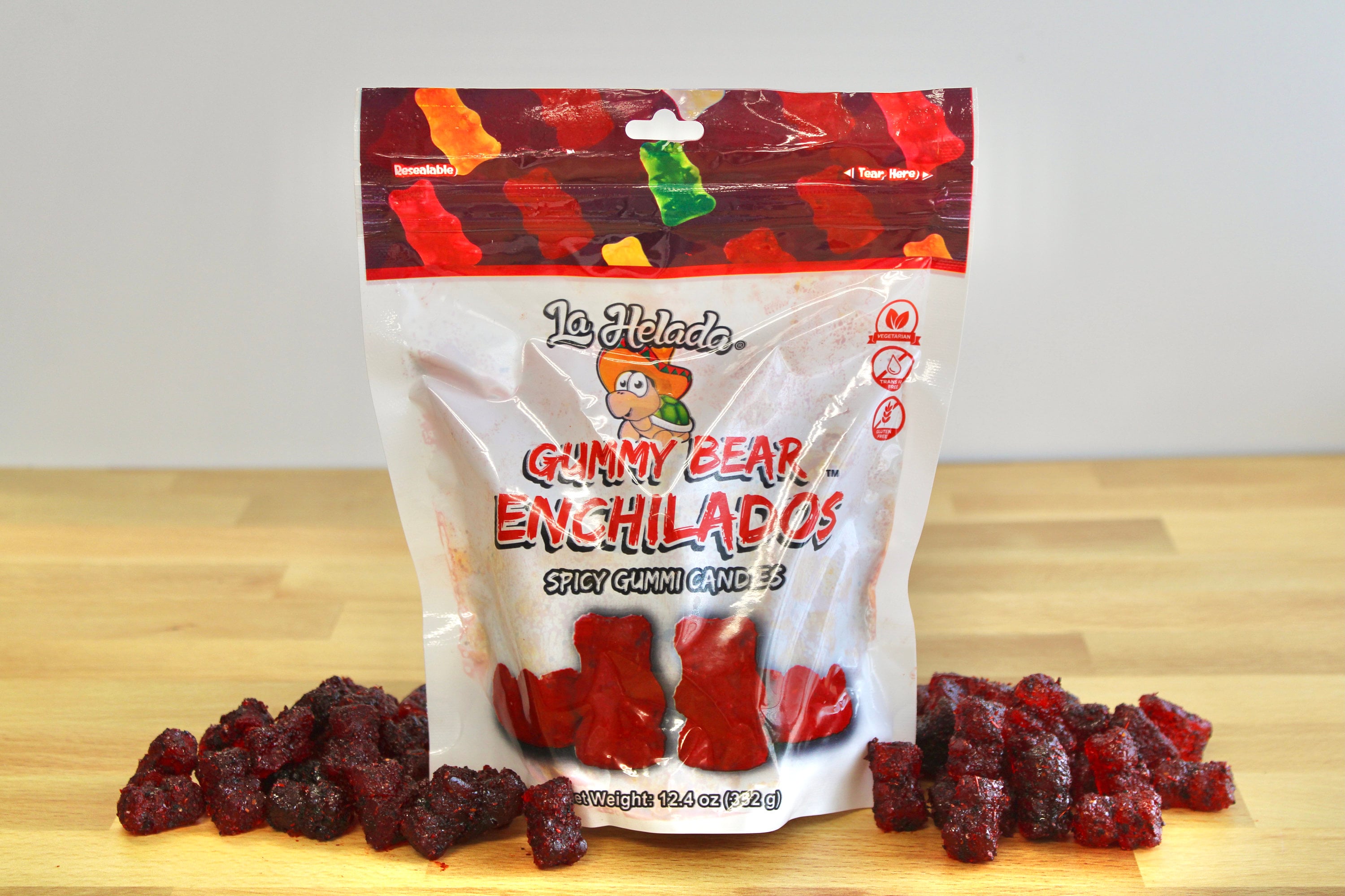 La Helada Gummy Bears Bag Dulces Enchilados Spicy Gummy Bears Chamoy