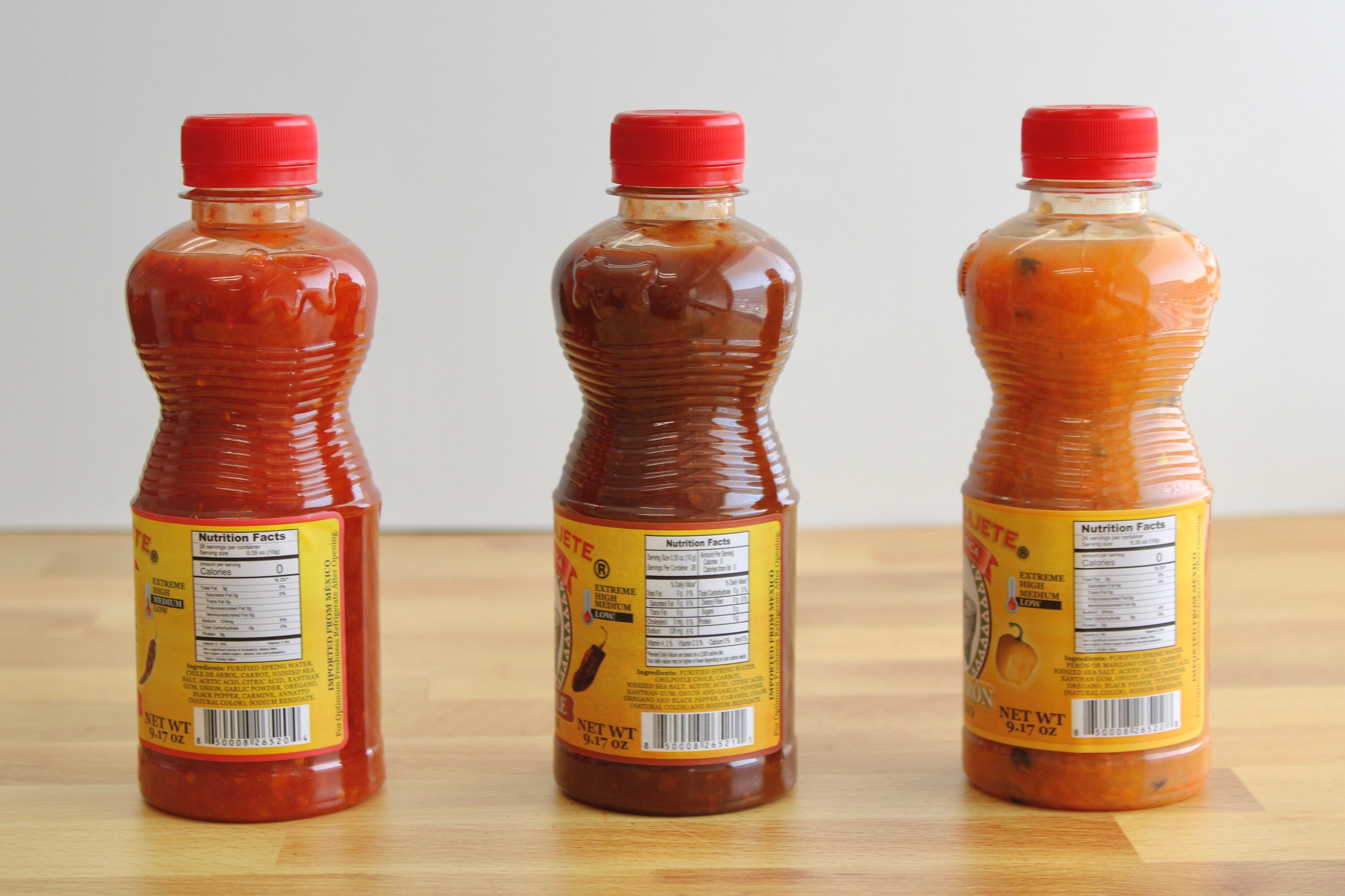 Del Molcajete Salsa Clasica Habanero Sampler 6 Pack Habanero Hot Salsa