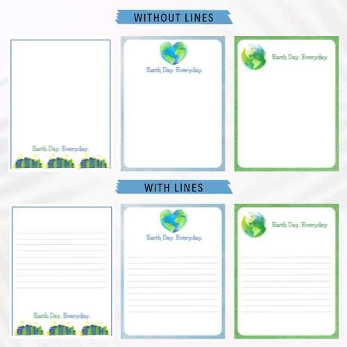 Earth Day Kids' Notepad - 5 Different Designs - Etsy