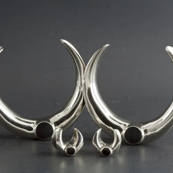 PJ Solid Brass with Black Onyx Platform Saddle Spreaders (no hooks) 32mm