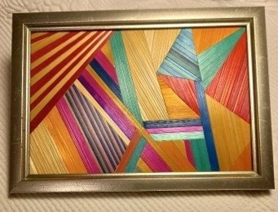 Tableau Marqueterie de Paille