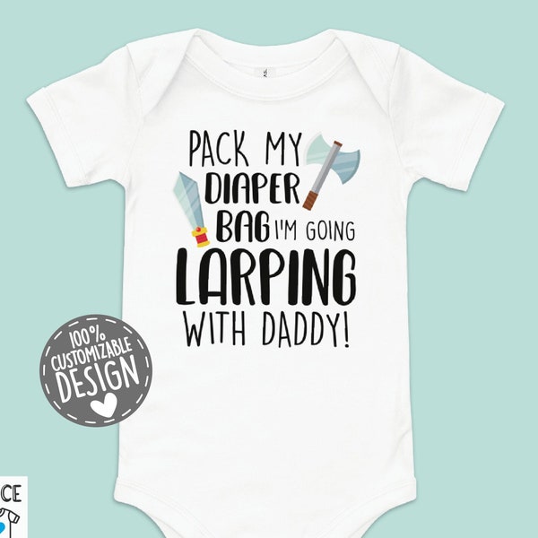 Life Action Roleplay Baby Bodysuit | LARP Baby One Piece, Mommy Larping Romper, Daddy Larper Baby Shower Gift Idea